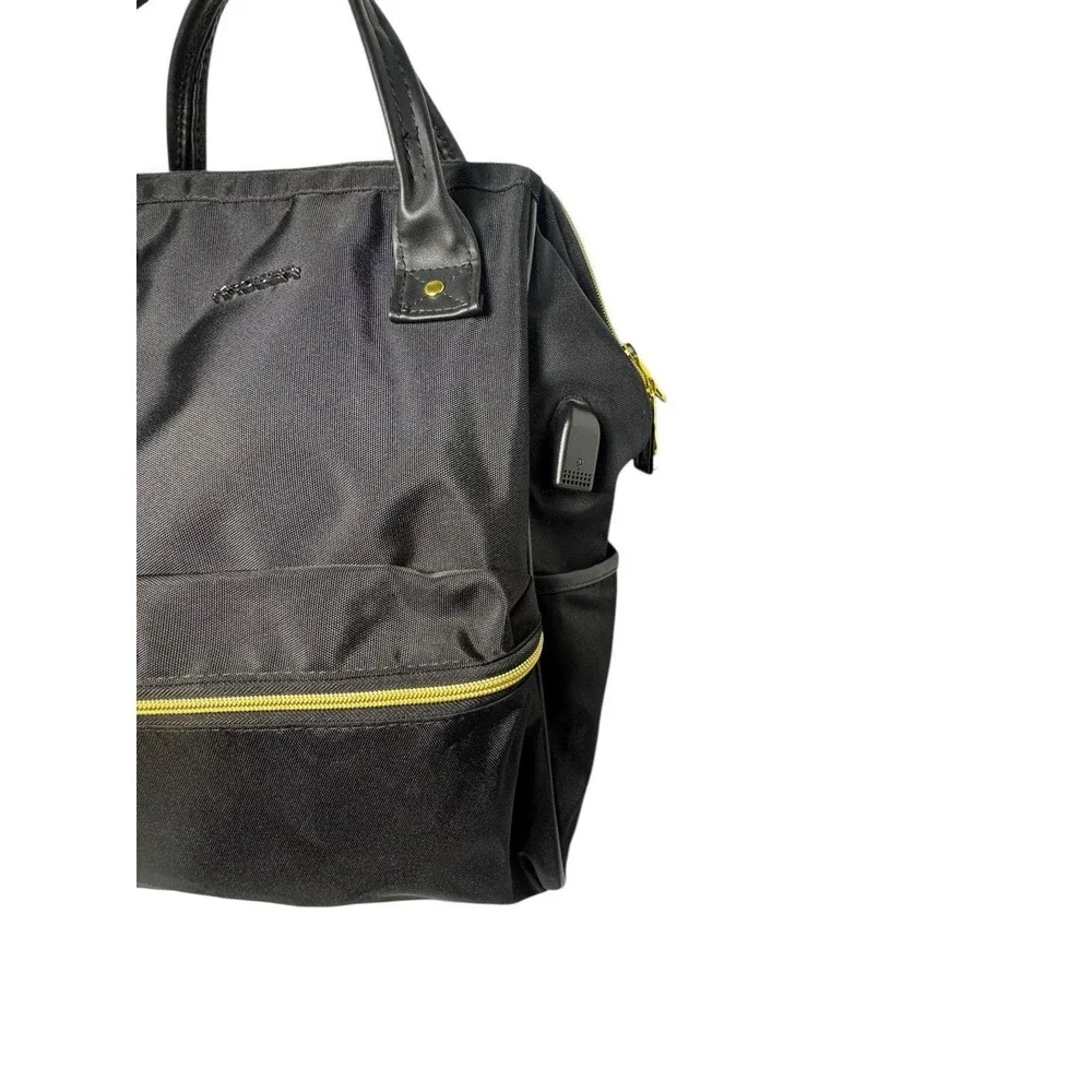 Kroser Unisex Large Black Laptop Tablet Backpack  w/Charging Port Work Travel